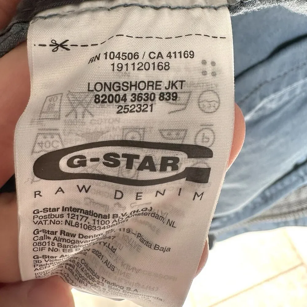 G-star Raw Shoreline Jacket Women’s Lg Utility Cinch Waist Blue Streetwear Cabin